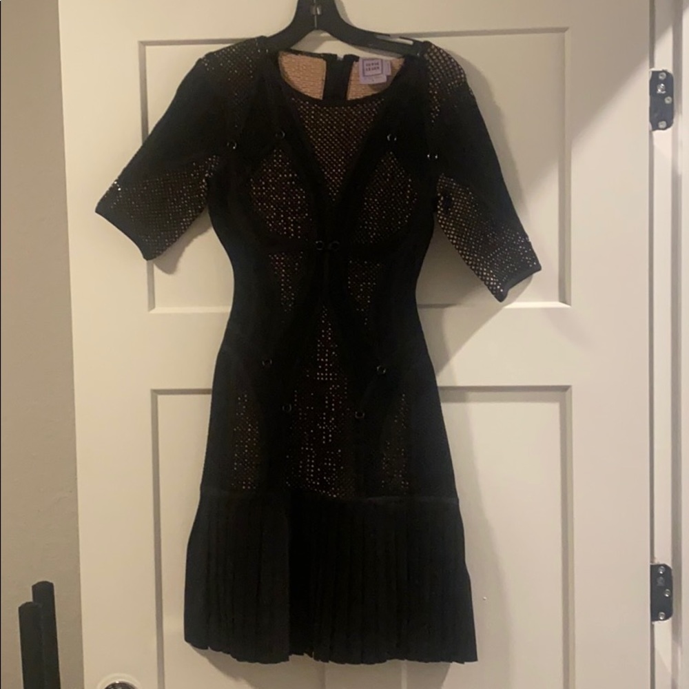 Herve Leger Kristin Black Mini Dress